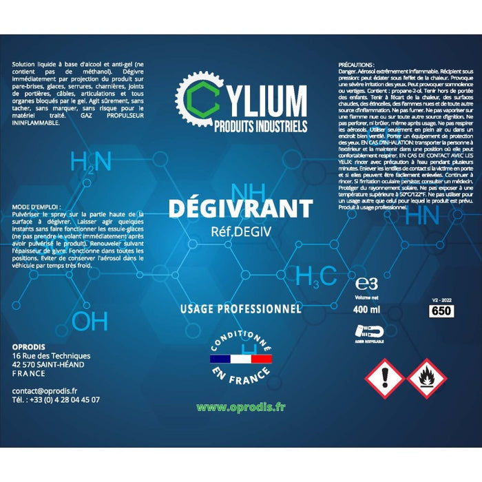 Dégivrant - Aérosol 400/650ML