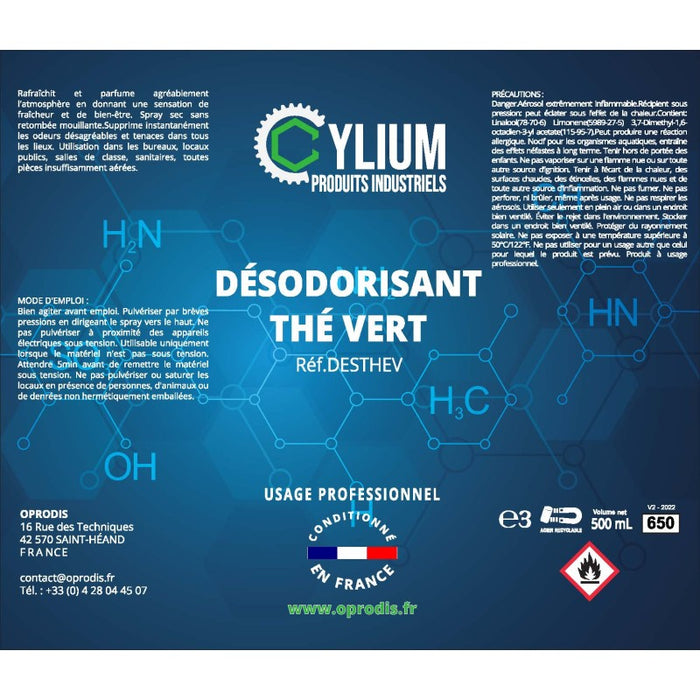 Désodorisant thé vert - Aérosol 500/650ML